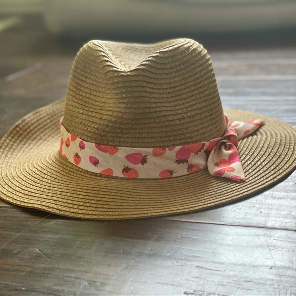 Ann Taylor Strawberry Bandana Fedora